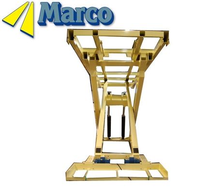 Mesa de elevación de tijeras hidráulica vertical con capacidad de 18000 kg y trazo de elevación de 2800 mm