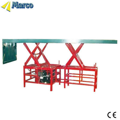 Mesa de elevación de tijeras Marco con accionamiento hidráulico con tapa de carga Nivel de peso Marco gemelo